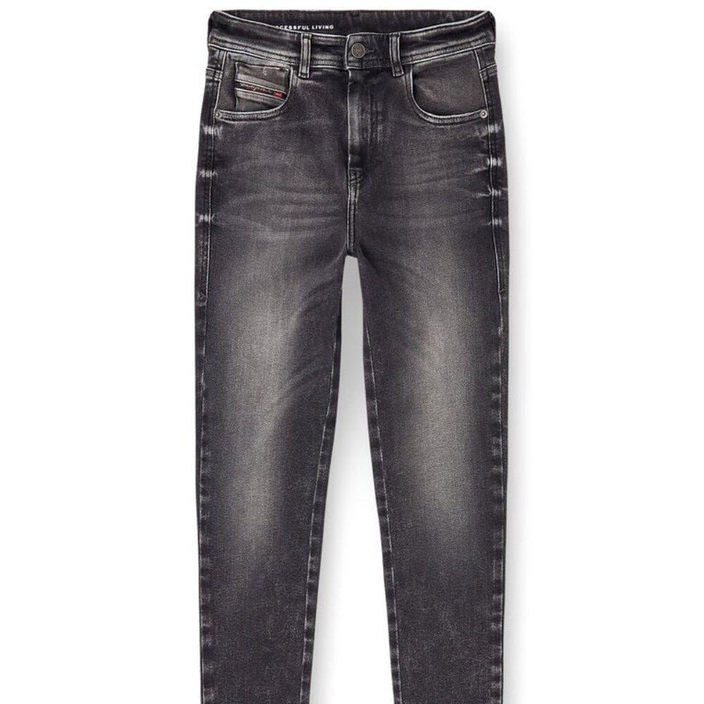 Diesel Women's High Rise Jeans - Black - Picture 3 of 6